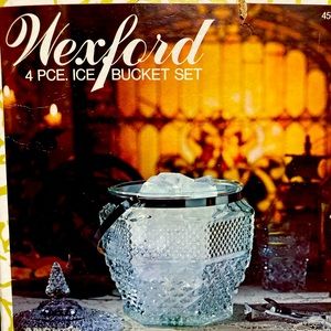 Vintage Wexford Crystal Ice Bucket brand new in original package